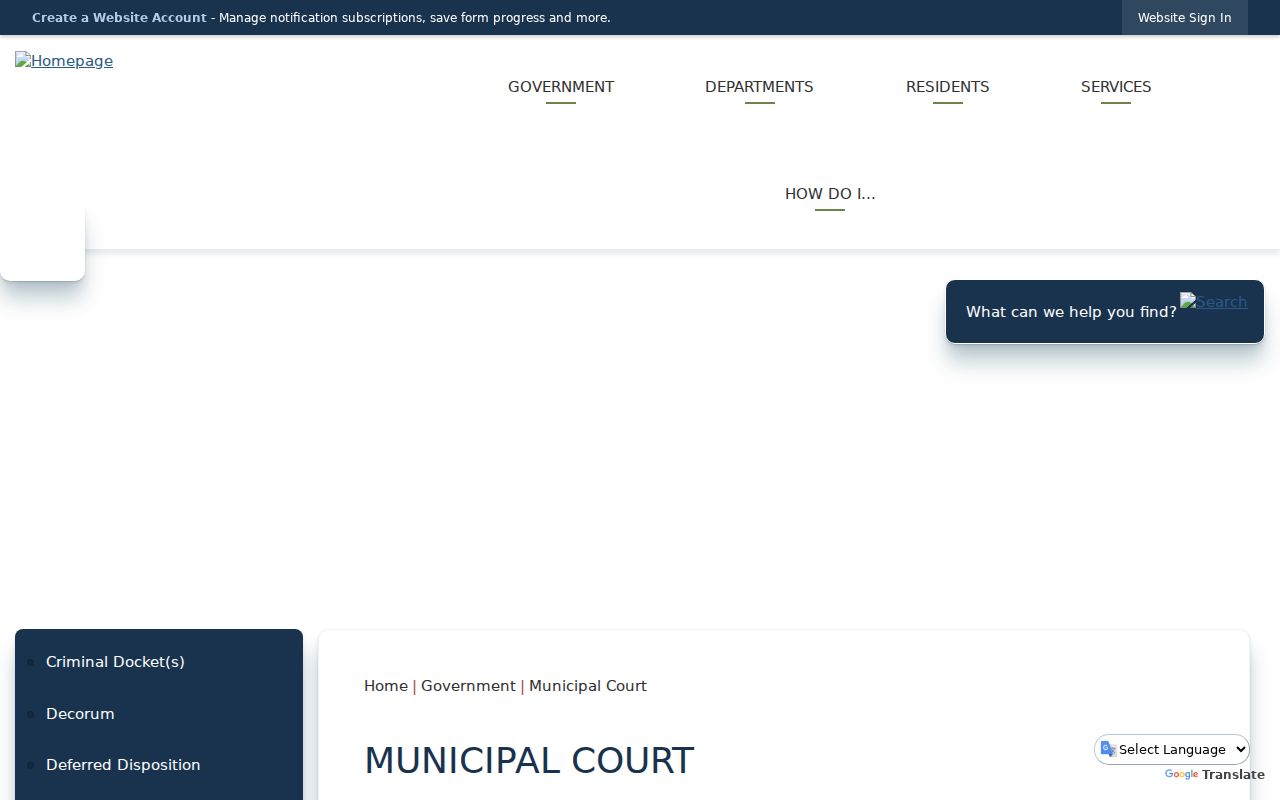 Anderson County municipal court warrant access through the Palestine court contact page