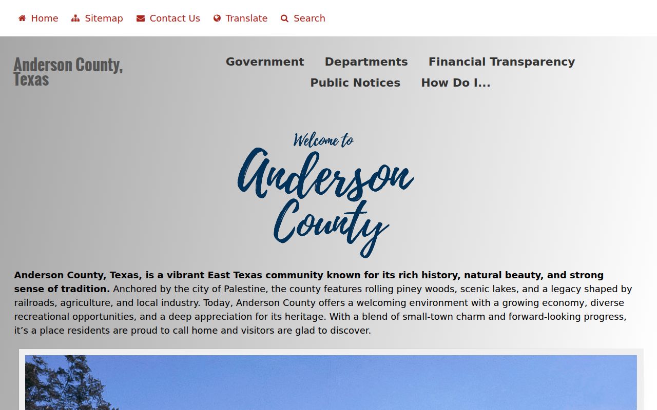 Anderson County courthouse access for warrant records and court offices